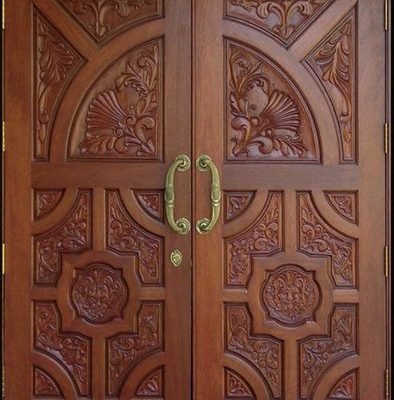 Daun Pintu Ukir Jati Jepara Motif Lemahan Langsung