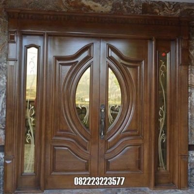 Kusen Pintu Kaca Jendela Kanan Kiri Jadi Satu Model Minimalis