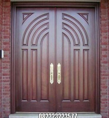 Pintu Jati Minimalis Kupu Tarung Motif Terbaru