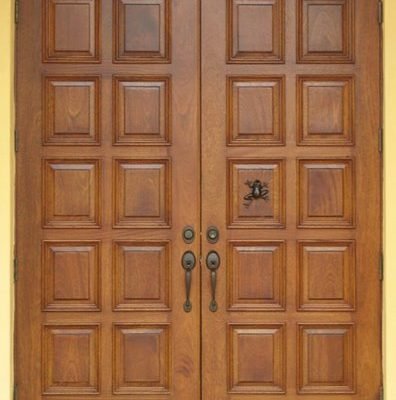 Pintu Kupu Tarung Polos Motif Panel Kotak Minimalis